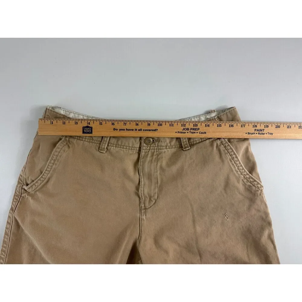 Old Navy Men's Shorts Size 32 Khaki Tan Cotton Chino Flat Front Casual